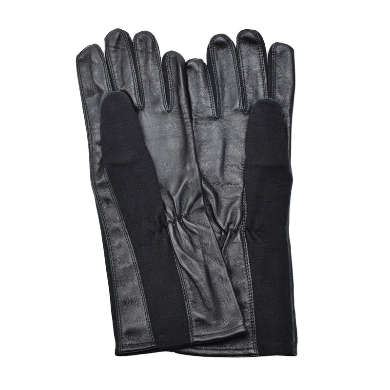 Gants en cuir de pilote militaire néerlandais d'origine, chauffants, résistants à la chaleur, en aramide, NEUF