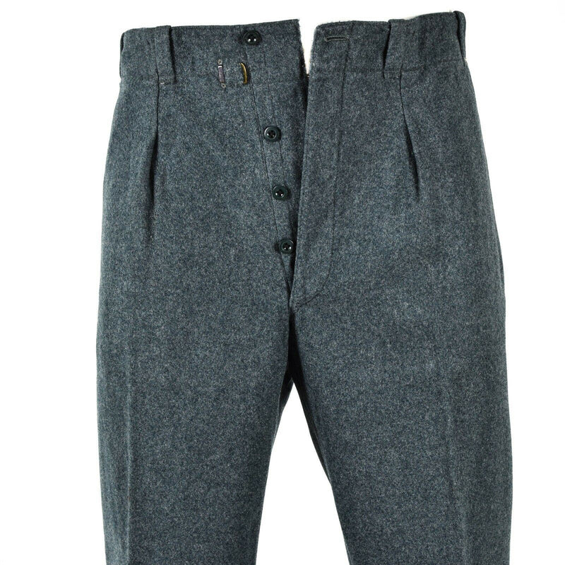 Original Swiss army wool pants military surplus field trousers Switzerland