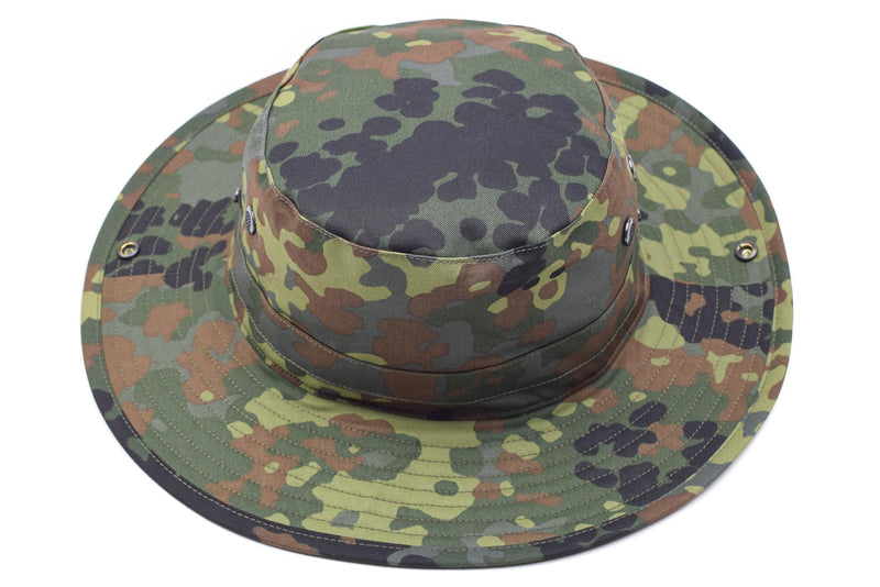 Ejército alemán original Flecktarn Boonie Hat Camping Hunting Outdoor Summer Cap nuevo