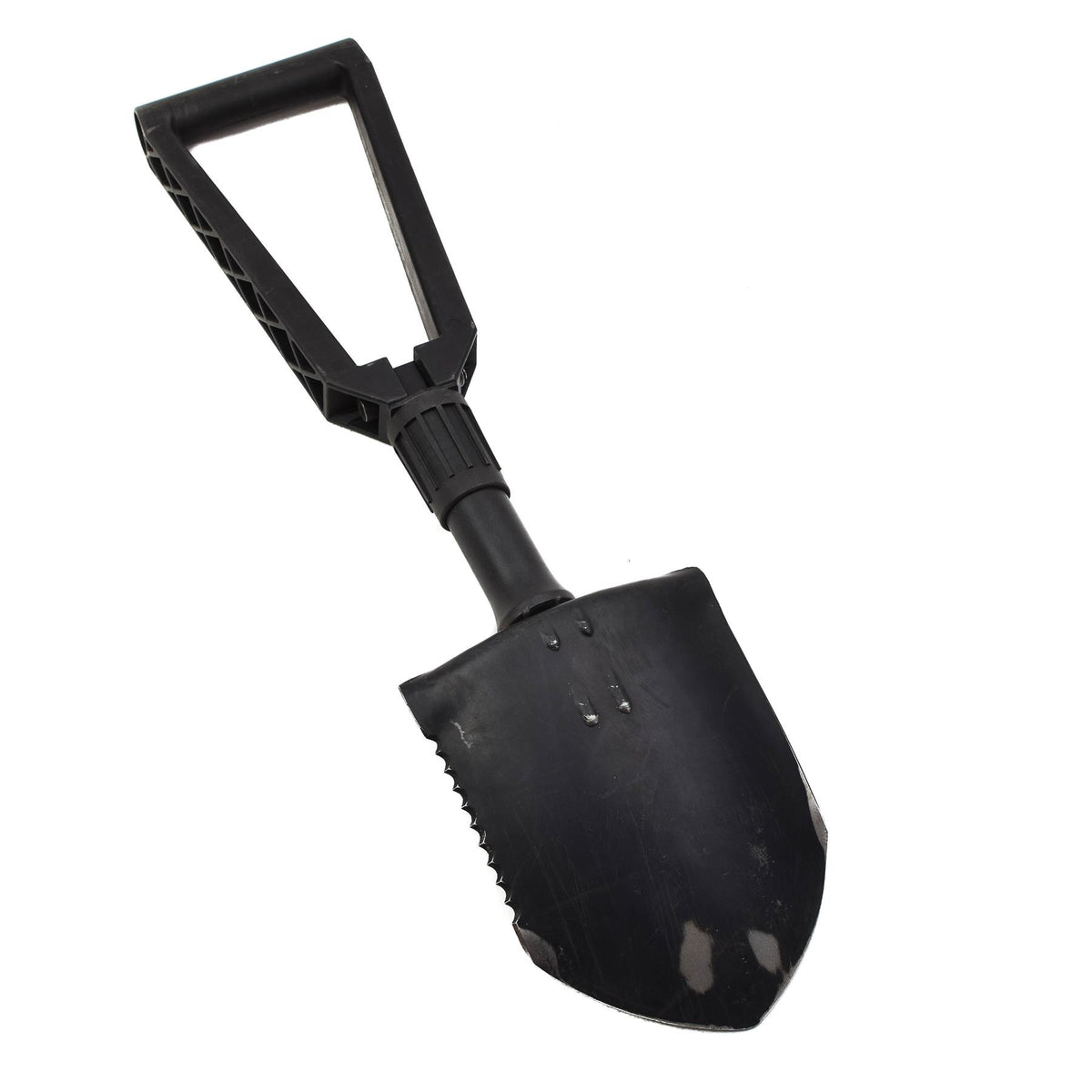 Original U.S. Military Folding Shovel 3 Stage System High End Shaft Black