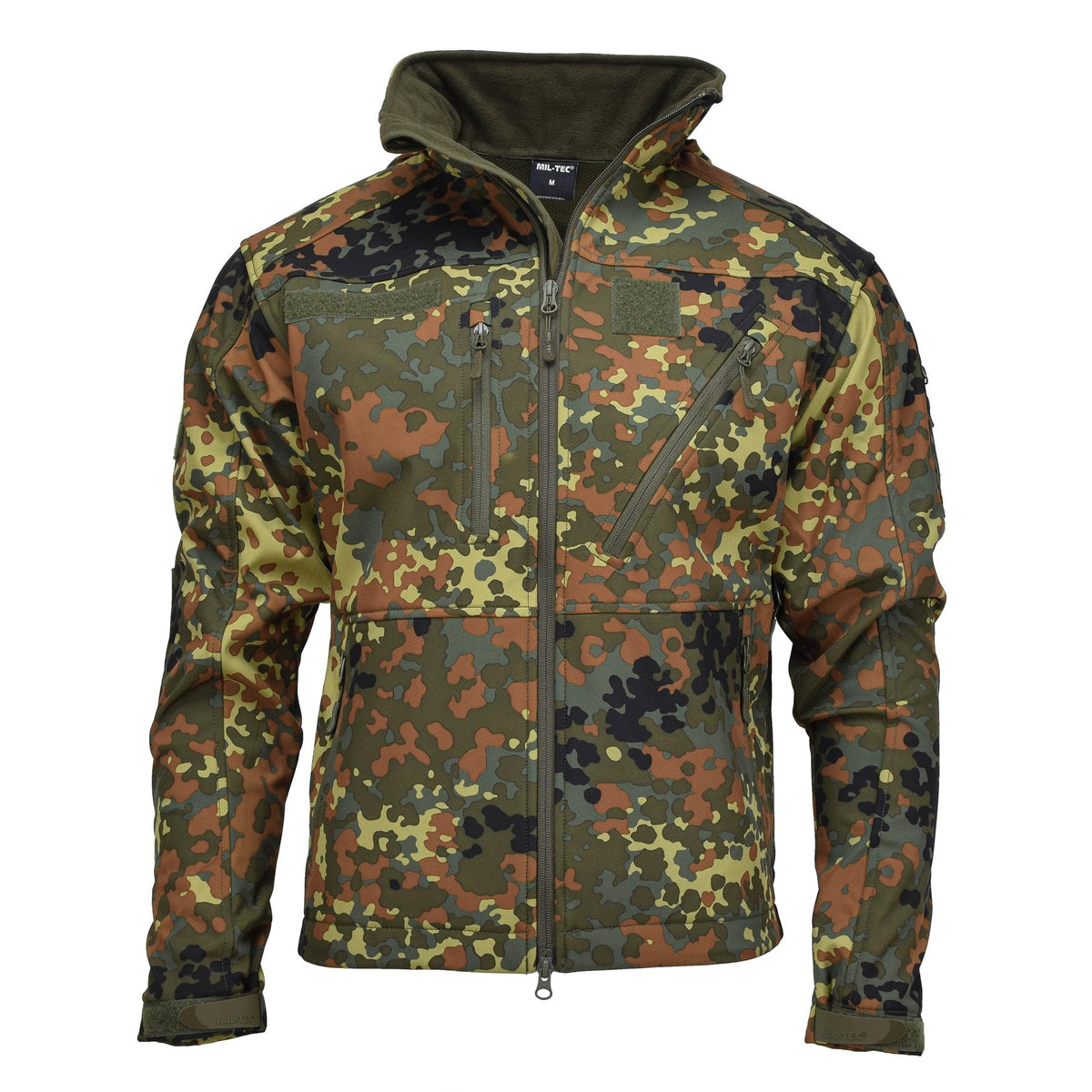 アクター(AKTR)FLECKTARN CAMO Flecktarn Softshell Jacket MIL-TEC SCU 14 German camo