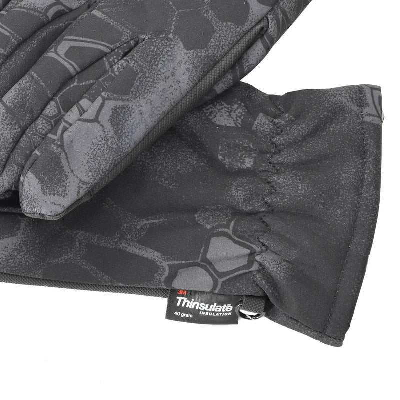 Mil-Tec Gloves Men Softshell Thinsulate ™ Lining Mandra Camo Winter Tactical Gear