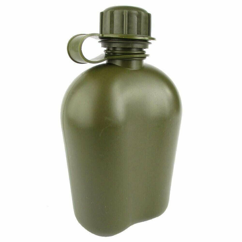 U.S. Army style canteen M1 water bottle with cover cup & alice clips US military