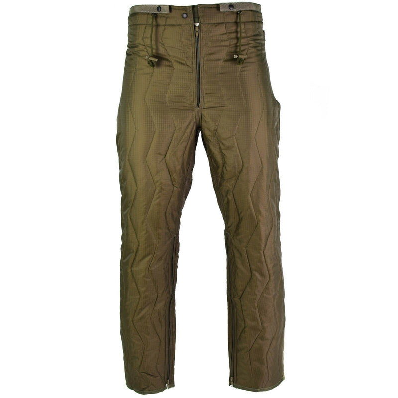 Original German army quilted pants liner trousers inner warmer thermal winter OD