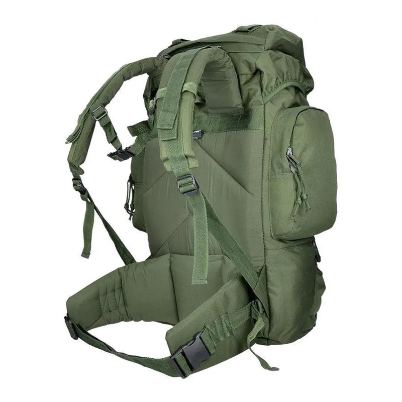 MIL-TEC COMMANDO hiking backpack 55 liters waterproof cover green large daypack