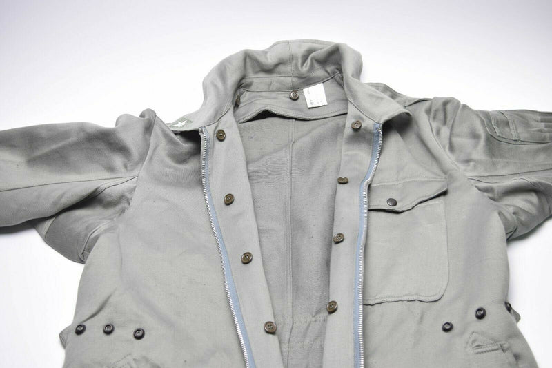 Genuino ejército italiano Coverall Traje Military Gray General Jumpsit General Zip Front New