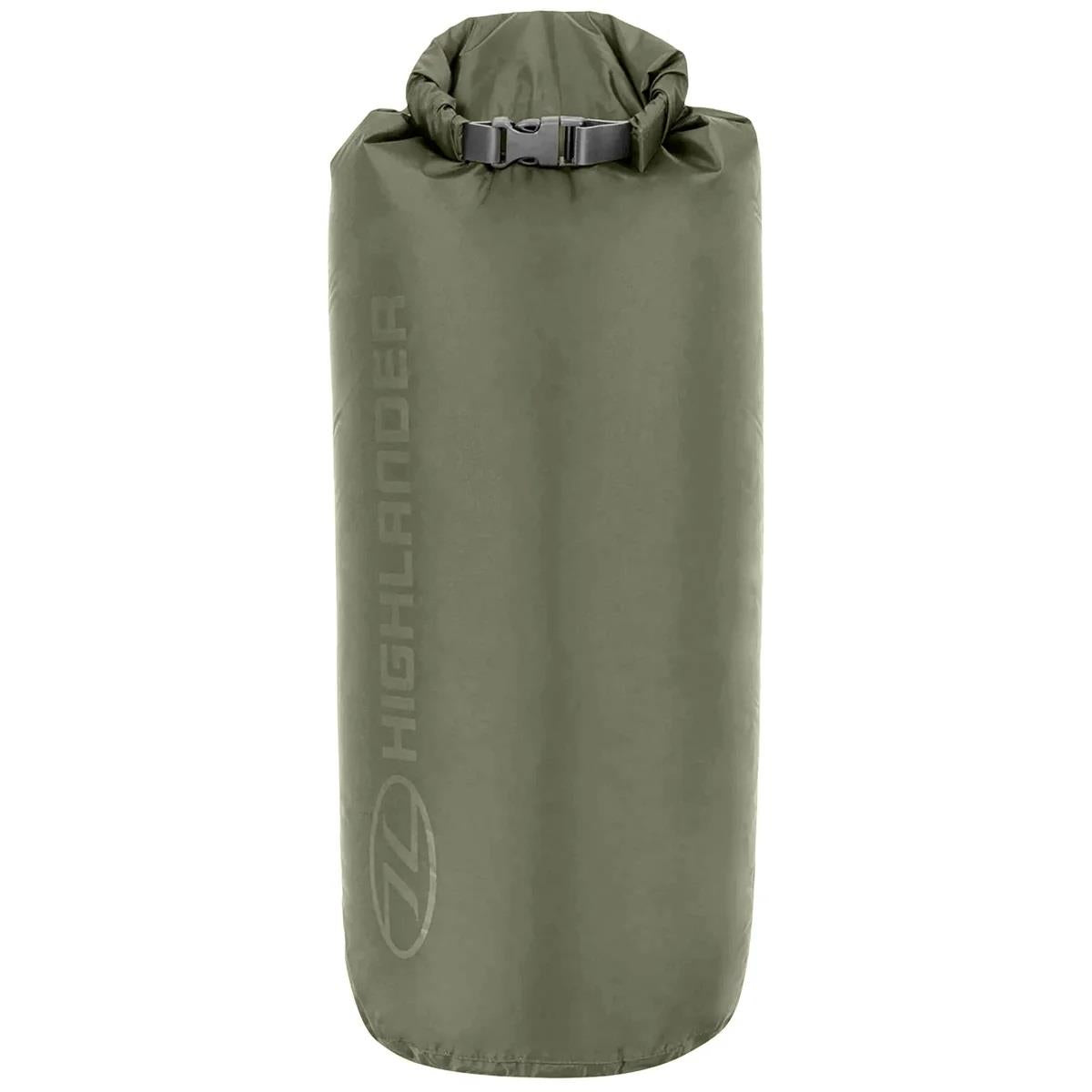 Original schottische Militär-Trockentaschen, 1 l–40 l, Rollverschluss, Schnellverschluss, Olivgrün