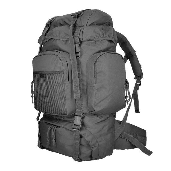 MIL-TEC COMMANDO Rucksack robuster 55L wasserdichte Hülle Trekkingrucksack schwarz