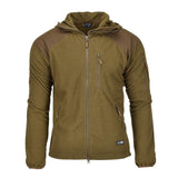 Blohl Brand Militaire stijl jas met capuchon, thermisch fleece versterkte coyote NIEUW