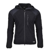 Blochl Brand Militaire stijl Thermal Jacket Fleece Hooded Hooded Black Nieuw