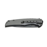 BOKER Black Carbon Klapptaschenmesser Griff aus 440A-Edelstahl-Kohlefaser