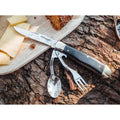 Boker bon eetlust pocket bestek set mes lepel vork 440a staal houten handgreep