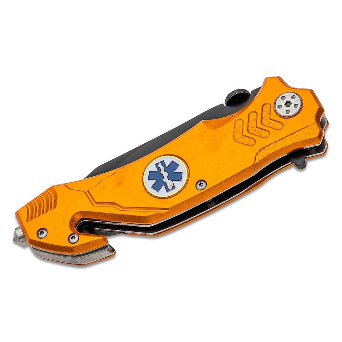 Böker Marken-Klapptaschenmesser EMS Rescue Edelstahl 440A Glasbrecher