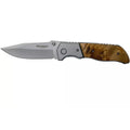 Coltello tascabile pieghevole Boker Brand Forest Ranger manico in legno acciaio 7Cr17MoV