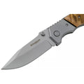 Coltello tascabile pieghevole Boker Brand Forest Ranger manico in legno acciaio 7Cr17MoV