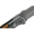 Coltello tascabile pieghevole Boker Brand Forest Ranger manico in legno acciaio 7Cr17MoV