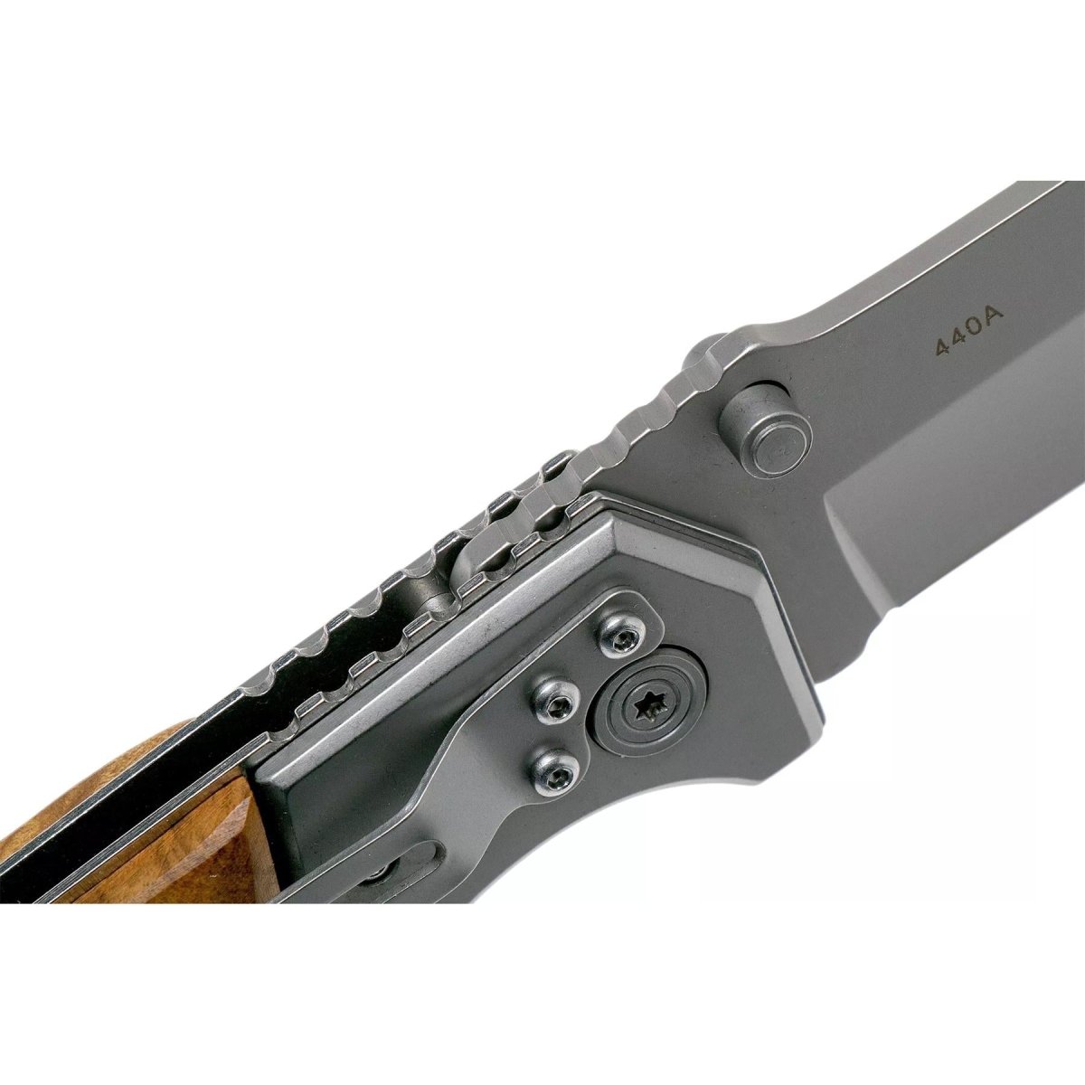 Coltello tascabile pieghevole Boker Brand Forest Ranger manico in legno acciaio 7Cr17MoV