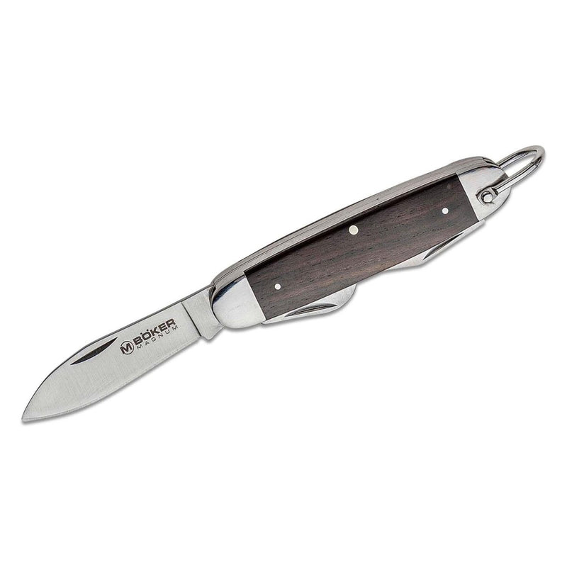 BOKER Classic Pocket Steel knife with rosewood handle, 440A stainless steel blade, and built-in lanyard ring.