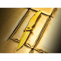 Boker Gold navaja plegable con dedo acero inoxidable anodizado 440A linerlock