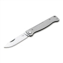 Boker Plus Atlas SW Folding Pocket Knife 12C27 Blade Stainless Steel Handle