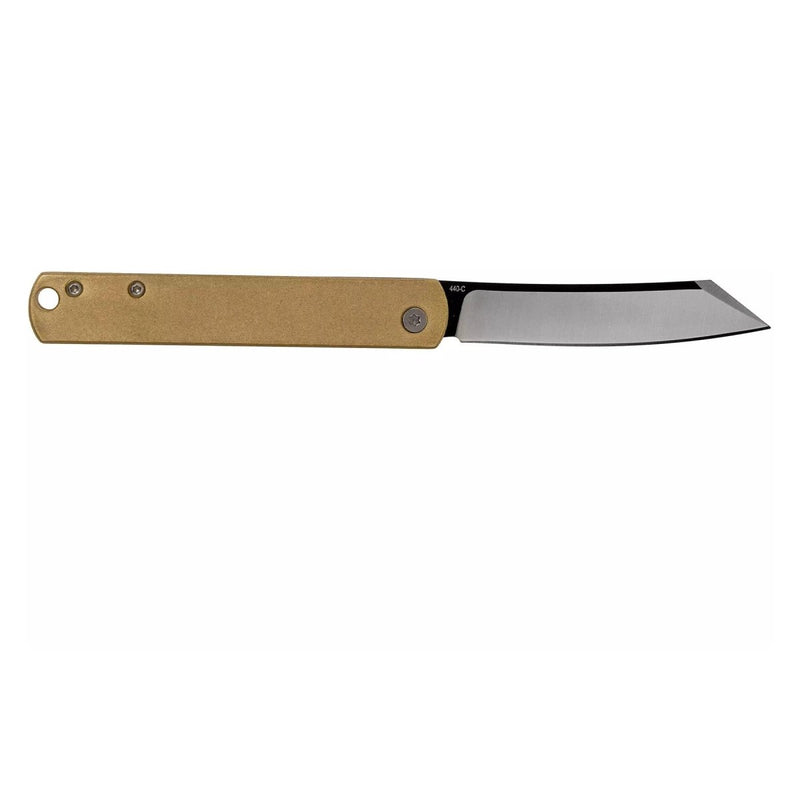 Boker Plus Zenshin 42 Brass Pocket Knife 440C Stainless Steel Folding EDC Knife - GoMilitar