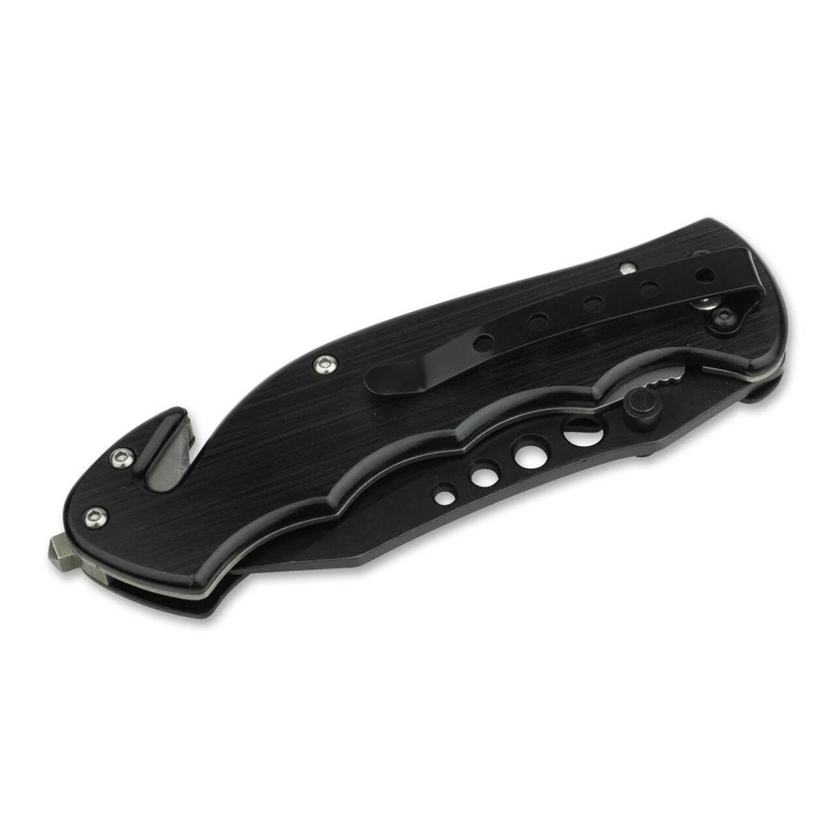 BOKER Special Forces Tanto navaja plegable acero 440A mango de aluminio negro