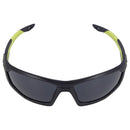 Bolle MERCURO tactical glasses with green black frame, polarized smoke lenses, UV protection, and durable fog-resistant coating.
