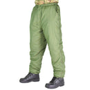 British army thermal reversible pants in green, designed for cold weather and extreme outdoor conditions.