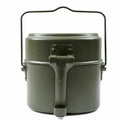 BW Deutschland Armee Stil Essgeschirr Aluminium Militär Bowletopf 3-teilig Set Repro
