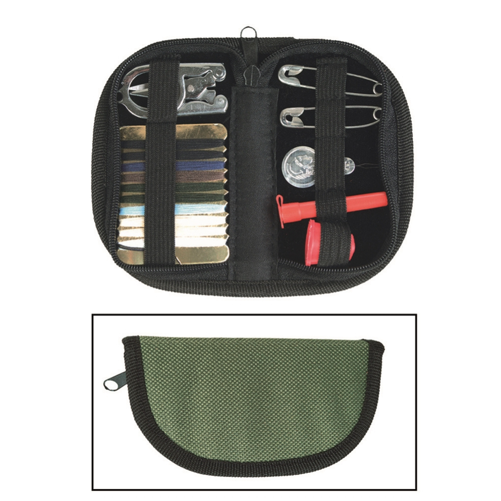 Mil-Tec Zestaw do szycia Pokrowiec podróżny Camping Naprawa Zestaw survivalowy Olive Darb