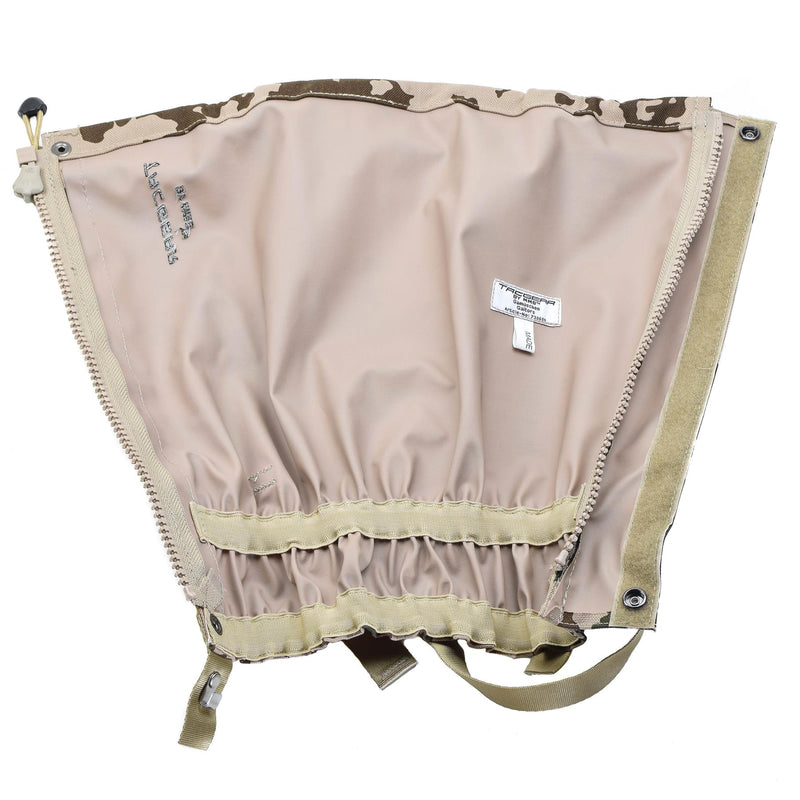Tacgear Gaiters de pierna impermeable alemán BW Tropical Camo Metal Hooks Nuevo