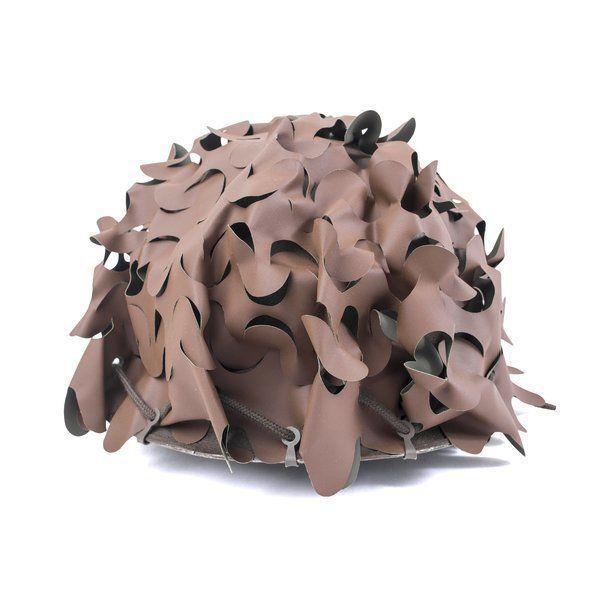 Forze francesi originali Helm Copertina mimetica Copertina Maschera Olive Brown Nuovo