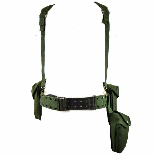 Système de sangles tactiques d'origine de l'armée suédoise 304 avec bretelles en H