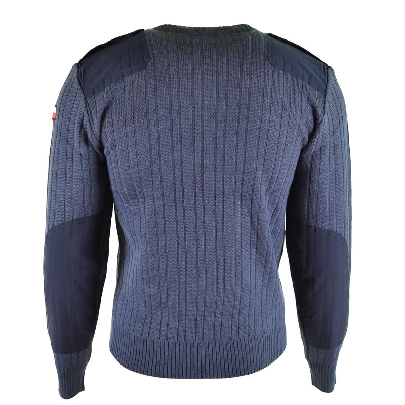 Oryginalny czeski sweter armii sweter M97 Blue Wool V-donk NECT SURPLUS NOWOŚĆ