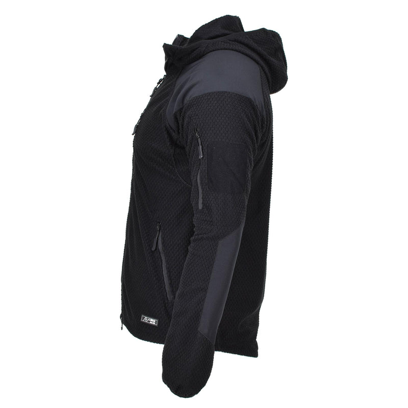 Veste thermique style militaire de marque Blochl polaire à capuche renforcée noire NEUF