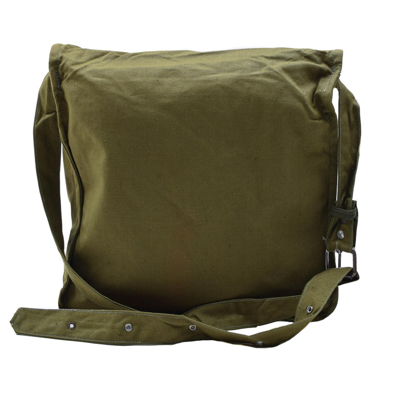 Bolso de hombro de oliva militar búlgaro original correa ajustable viajes al aire libre
