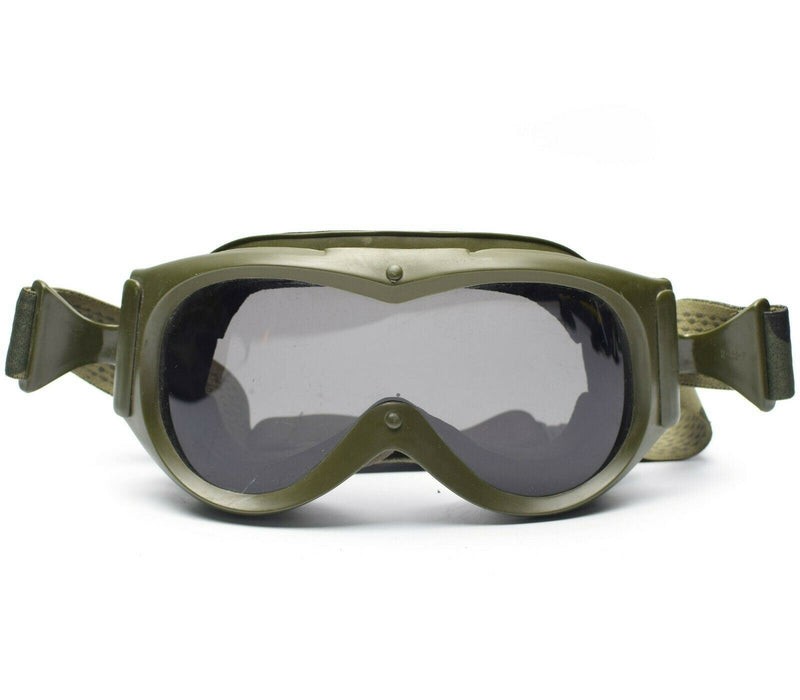 Véritables lunettes de protection pour les yeux de l'armée française pour tankiste, verres militaires, soleil, sable, vent