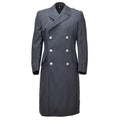Original German Bundeswehr Military Double-Breasted Long Overcoat Gray