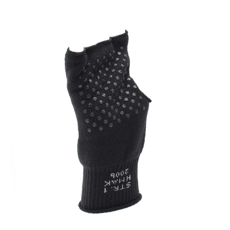 Original Danish military black gloves warmer fingerless non-slip palm army NEW