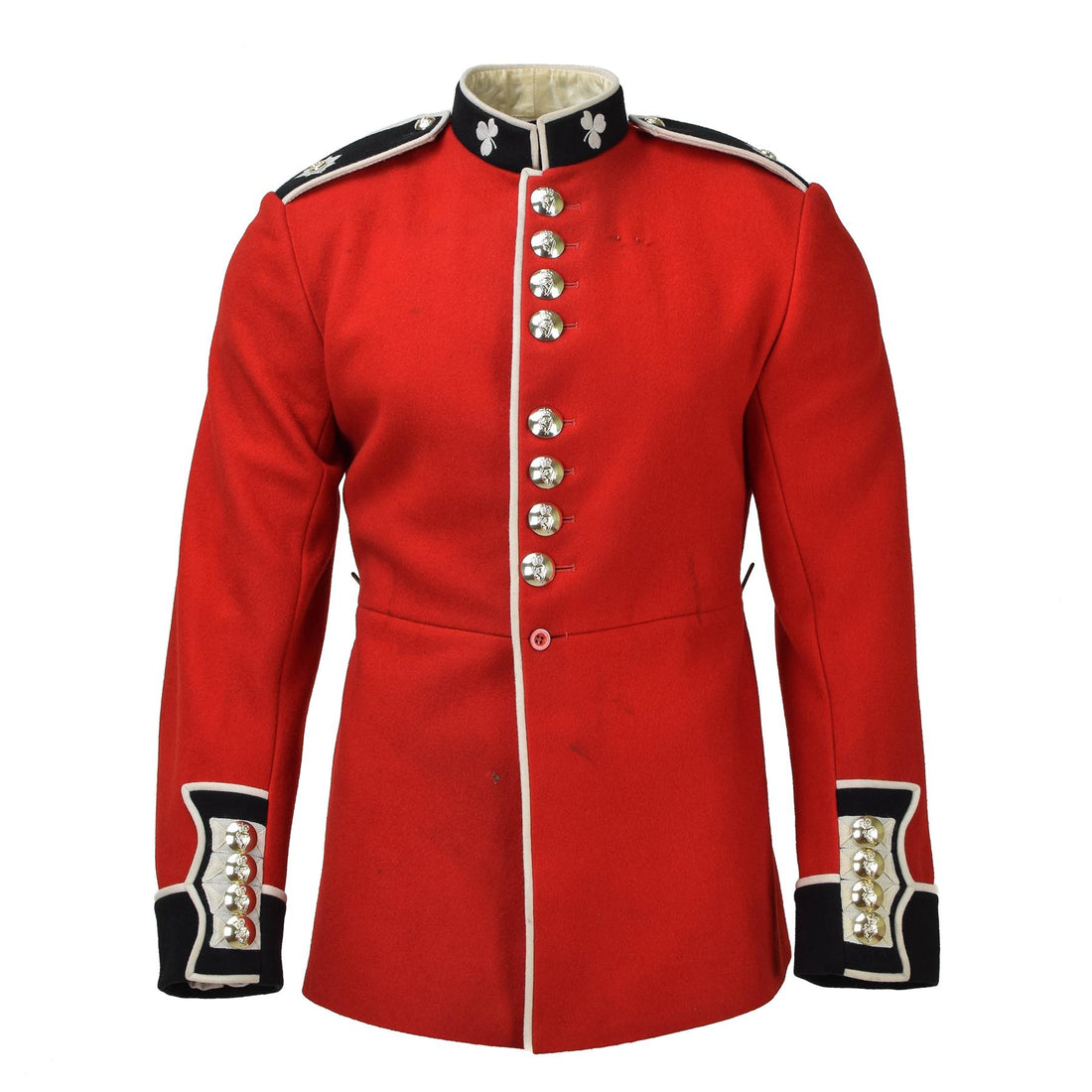 Auténtica chaqueta del ejército británico, uniforme, túnica, vestido rojo, guardias escarlata, caballería