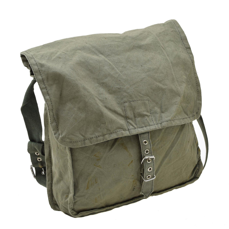 Bolso de hombro de oliva militar búlgaro original correa ajustable viajes al aire libre