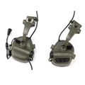EARMOR M16A ARC Helmet Rail Adapter PLUS Series Hearing Protector Coyote Brown
