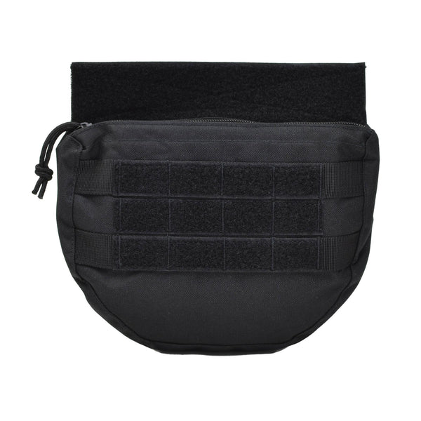 Pochette MIL-TEC Dropdown, petit sac utilitaire tactique, panneau avant, type MOLLE, noir