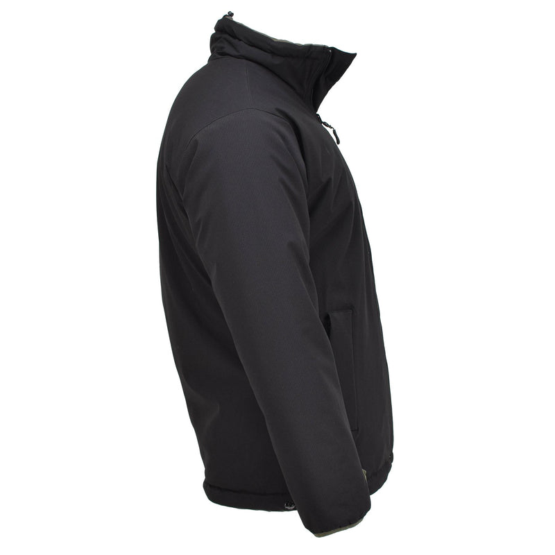 Mil-tec Jacket militar alemana clima frío reversible a prueba de viento negro nuevo nuevo