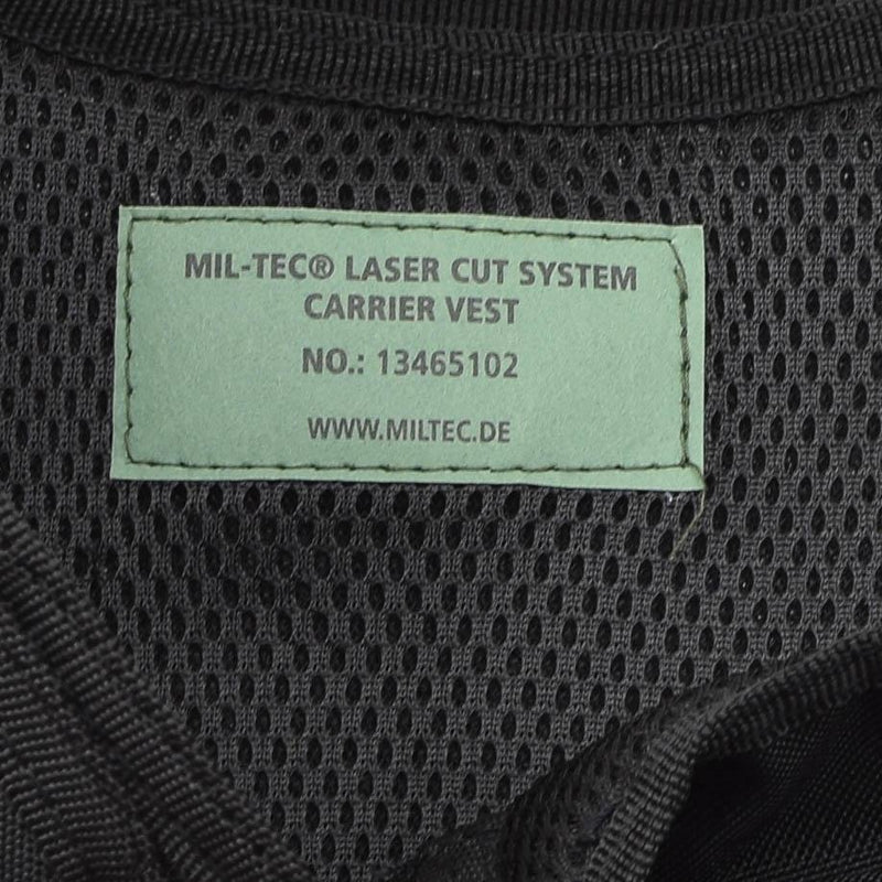 MIL-TEC LASER CUT tactical combat plate carrier military vest molle compactable Black