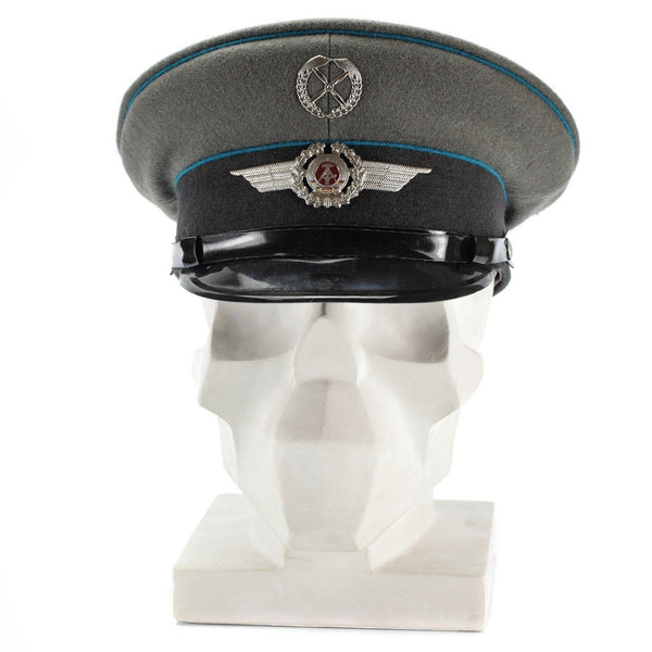 Casquette à visière originale de l'armée NVA d'Allemagne de l'Est, chapeau à visière militaire des forces aériennes NEUF