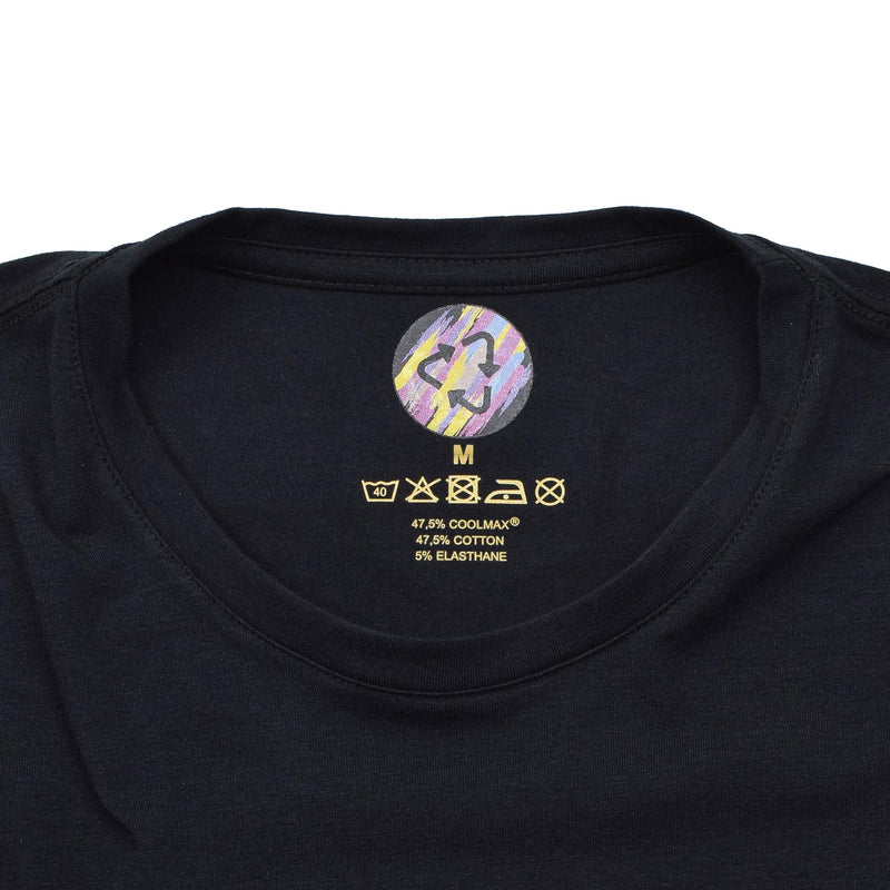 Original niederländisches Militär, schwarze taktische T-Shirts, Coolmax, schnelltrocknend, NEU