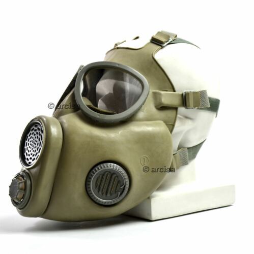 Masilla de gas militar checos del ejército checoslovaco M-10. Nuevo conjunto completo. CZ Gas Mask M10