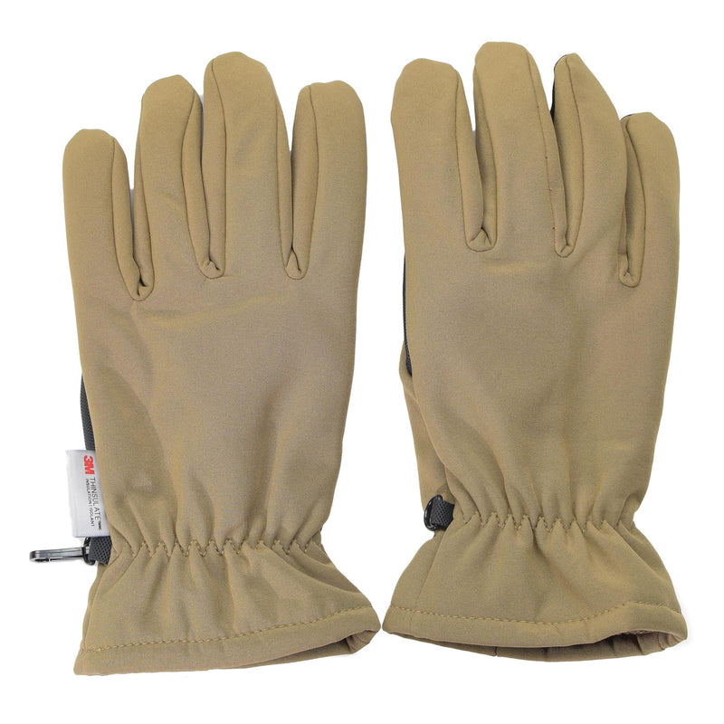 Mil-Tec Gloves Softshell THINSULATE™ lining Coyote Winter Mens tactical thermal
