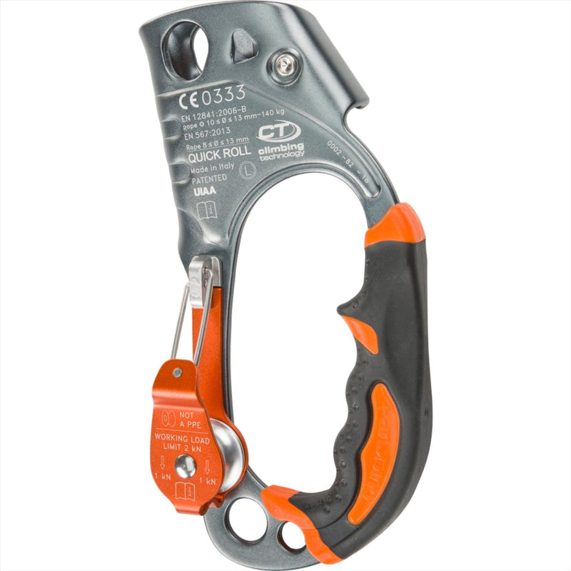 Climbing Technology QUICK ROLL Hand Ascender Integrated Pulley 8-13mm Ropes